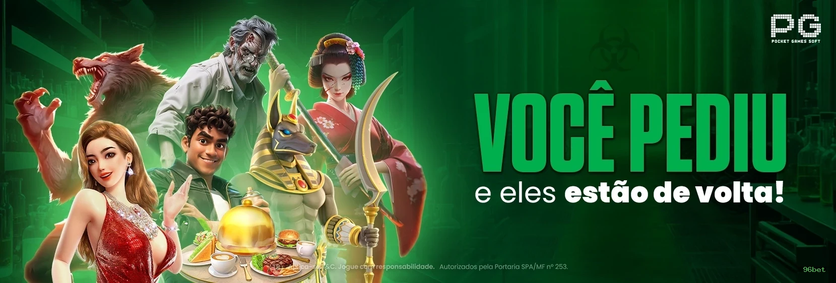 Bônus boas-vindas 96bet R$100